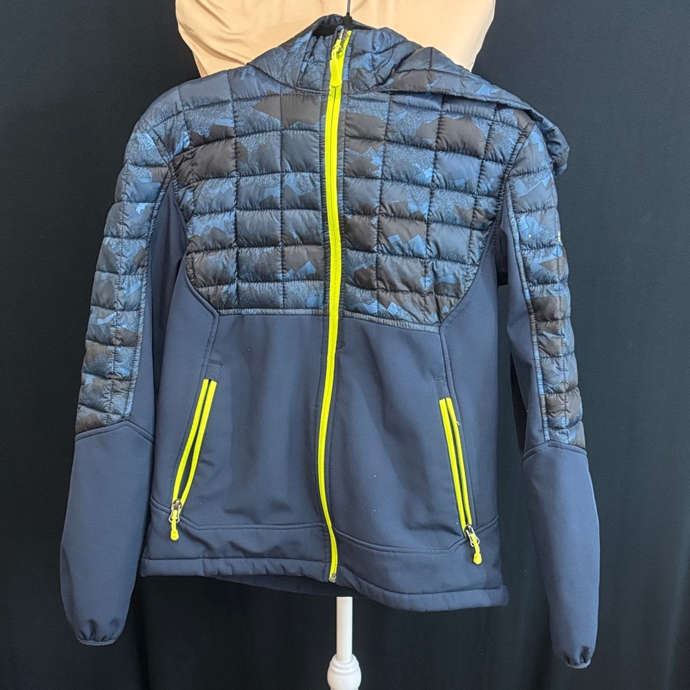 Snozu Kids Jacket with Blue and Yellow Accents